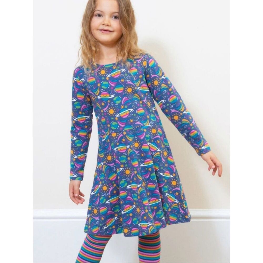 Kite Colorful Space Themed Dress Sz 6